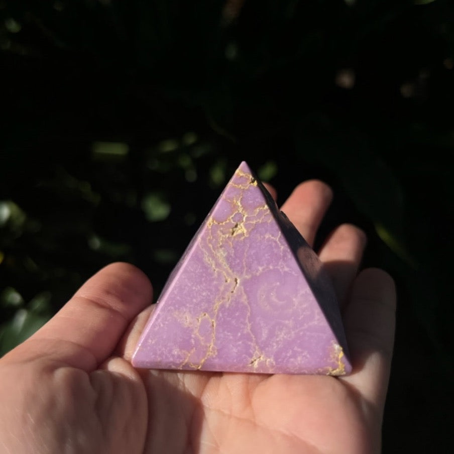 Phosphosiderite Crystal Pyramid