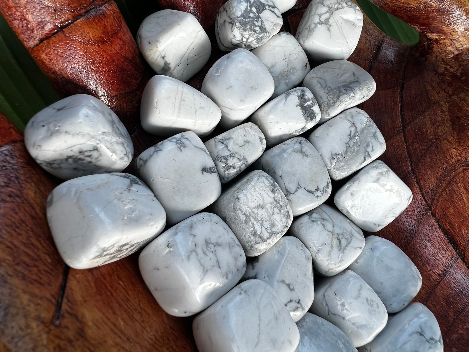 White Howlite Pocket Stones crystals